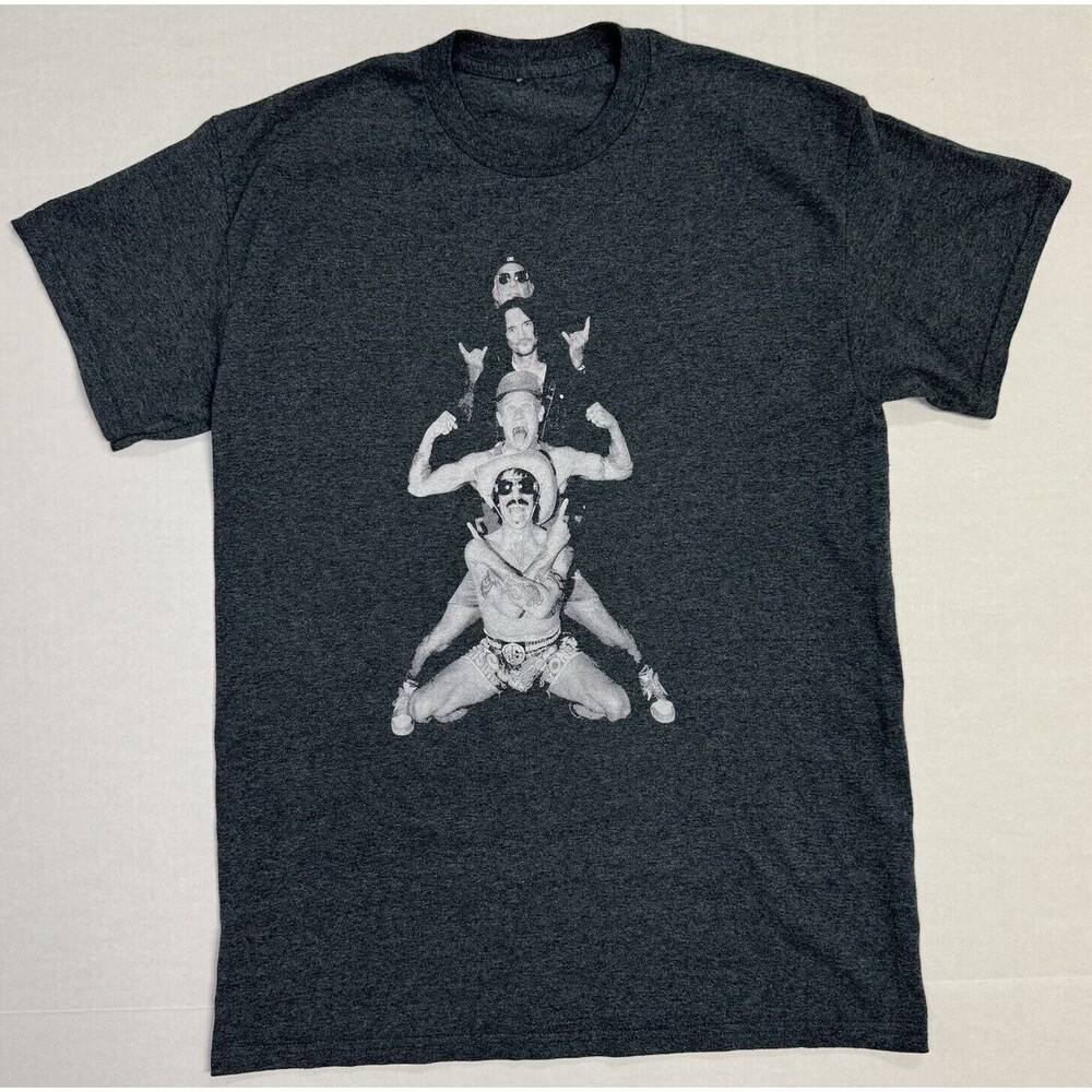 Red Hot Chili Peppers M Unlimited Love Tour Concert Grey Portrait 2022 Band Tee